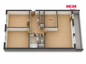 Prodej bytu 3+kk, Praha - Černý Most, Doležalova, 72 m2
