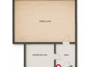 Prodej bytu 1+kk, Praha - Michle, U michelského mlýna, 40 m2