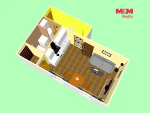 Prodej bytu 1+kk, Lošany, 27 m2