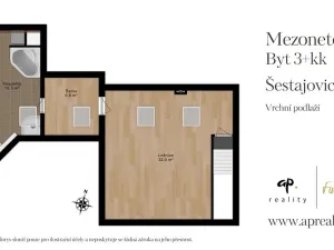Prodej bytu 3+kk, Šestajovice, Komenského, 116 m2