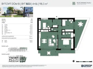 Prodej bytu 4+kk, Klecany, Topolová, 93 m2