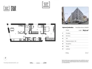 Prodej bytu 3+kk, Praha - Smíchov, Pod Barvířkou, 75 m2