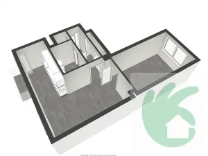 Pronájem bytu 2+1, Štětí, Školní, 53 m2
