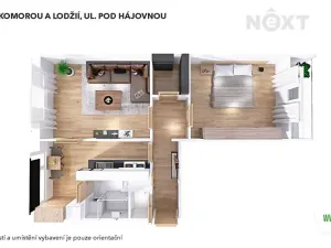 Pronájem bytu 2+1, Šumperk, Pod hájovnou, 56 m2