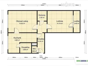 Pronájem bytu 2+1, Šumperk, Pod hájovnou, 56 m2