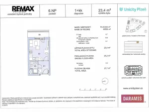 Pronájem bytu 1+kk, Plzeň, Technická, 23 m2