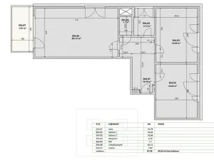 Pronájem bytu 3+kk, Praha - Chodov, Veselovského, 80 m2