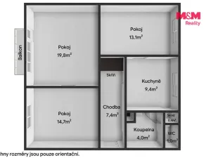 Prodej bytu 3+1, Kout na Šumavě, 75 m2