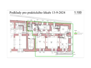 Pronájem ordinace, Hradec Králové, Komenského, 143 m2
