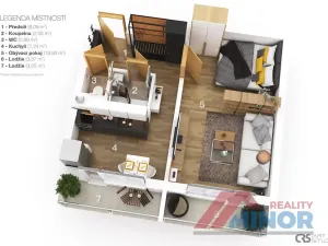 Pronájem bytu 1+1, Slaný, Stehlíkova, 34 m2