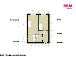 Prodej bytu 2+kk, Praha - Modřany, K dolům, 43 m2