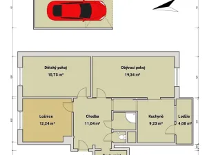 Prodej bytu 3+1, Brázdim - Starý Brázdim, 80 m2