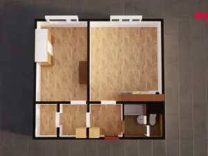 Prodej bytu 2+kk, Ústí nad Labem - Severní Terasa, Šrámkova, 40 m2