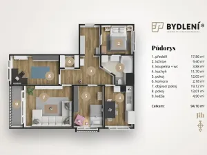 Prodej bytu 4+1, Teplice, U Červeného kostela, 94 m2