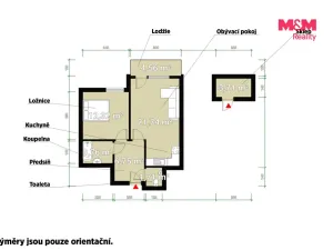 Prodej bytu 2+kk, Praha, Sazovická, 47 m2