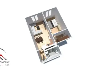 Pronájem bytu 2+kk, Ostrava, Palackého, 46 m2
