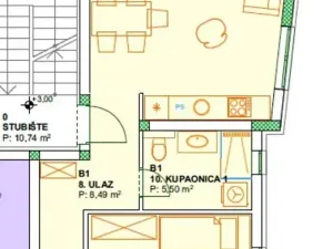 Prodej bytu 3+kk, Posedarje, Chorvatsko, 94 m2