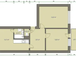 Prodej bytu 2+1, Brno, Voříškova, 52 m2