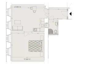 Pronájem bytu 2+kk, Praha - Nové Město, Lípová, 57 m2