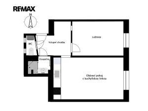 Pronájem bytu 2+kk, Praha - Nusle, Čestmírova, 43 m2