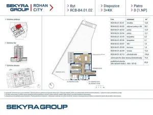 Prodej bytu 3+kk, Praha - Karlín, Sokolova, 79 m2