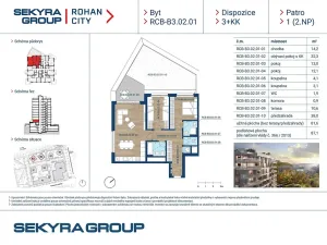 Prodej bytu 3+kk, Praha - Karlín, Sokolova, 81 m2