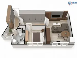 Prodej bytu 2+kk, Olomouc, Dukelská, 44 m2