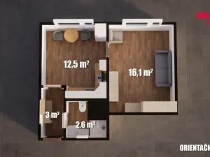 Pronájem bytu 2+kk, Stráž pod Ralskem, Máchova, 37 m2