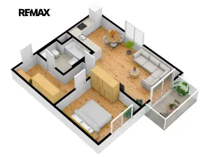 Pronájem bytu 2+kk, Praha - Hodkovičky, Šífařská, 57 m2