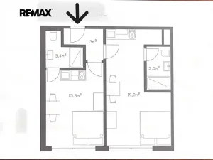 Prodej bytu 1+kk, Praha - Střížkov, Děčínská, 23 m2