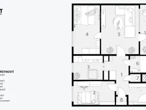 Prodej bytu 3+1, Brno, U pošty, 60 m2