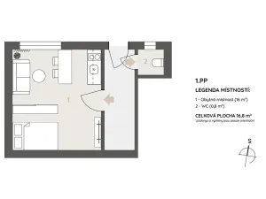 Prodej bytu 3+kk, Praha - Hloubětín, V chaloupkách, 58 m2