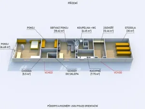 Prodej podílu rodinného domu, Žilov, 77 m2