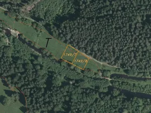 Prodej pozemku, Kaplice - Blansko, 843 m2
