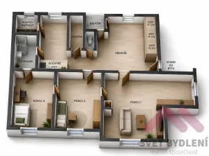 Pronájem bytu 3+1, Praha - Libeň, Kubišova, 120 m2