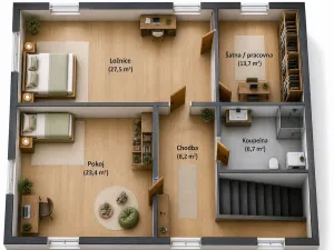 Prodej rodinného domu, Šelešovice, 158 m2
