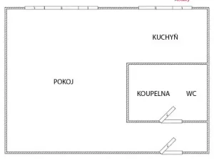 Pronájem bytu 1+kk, Pardubice - Polabiny, Mladých, 30 m2