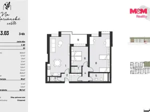 Prodej bytu 3+kk, Brandýs nad Labem-Stará Boleslav, Dřevčická, 80 m2
