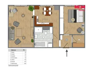 Prodej bytu 2+1, Klášterec nad Ohří, Dlouhá, 59 m2