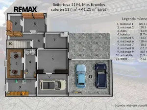 Prodej rodinného domu, Moravský Krumlov, Seifertova, 400 m2