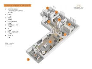 Prodej bytu 3+kk, Praha, 66 m2
