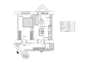 Pronájem bytu 2+kk, Praha - Vinohrady, náměstí Jiřího z Poděbrad, 56 m2
