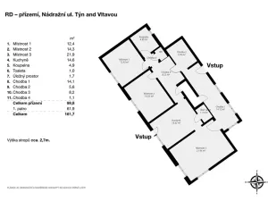 Pronájem vícegeneračního domu, Týn nad Vltavou, Nádražní, 160 m2