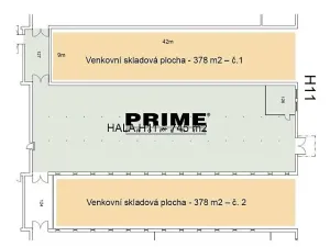 Pronájem skladu, Praha - Horní Počernice, Ve žlíbku, 756 m2