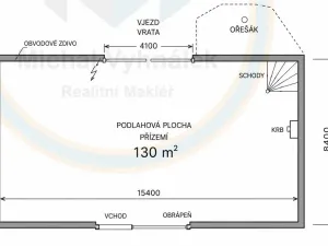 Pronájem komerční, Hrobce, 130 m2