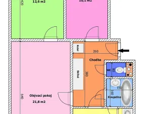 Prodej bytu 3+1, Slavče, 71 m2