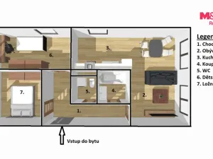 Prodej bytu 3+1, Jílové u Prahy, Holíkova, 74 m2