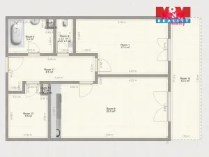 Pronájem bytu 2+kk, Plzeň, Safírová, 66 m2