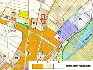 Dražba pozemku pro bydlení, Křenek, 1089 m2