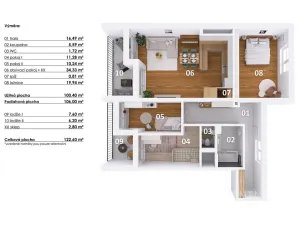 Prodej bytu 4+kk, Praha - Žižkov, Olgy Havlové, 100 m2